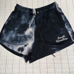 Hype &‎ Vice Black White Tye Dye Small South Carolina Shorts NWT